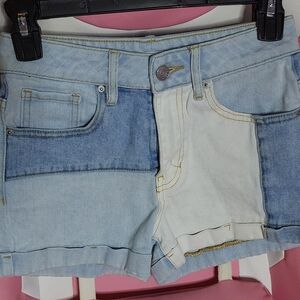 Pacsun Patchwork Denim Shorts
